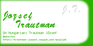 jozsef trautman business card