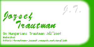 jozsef trautman business card